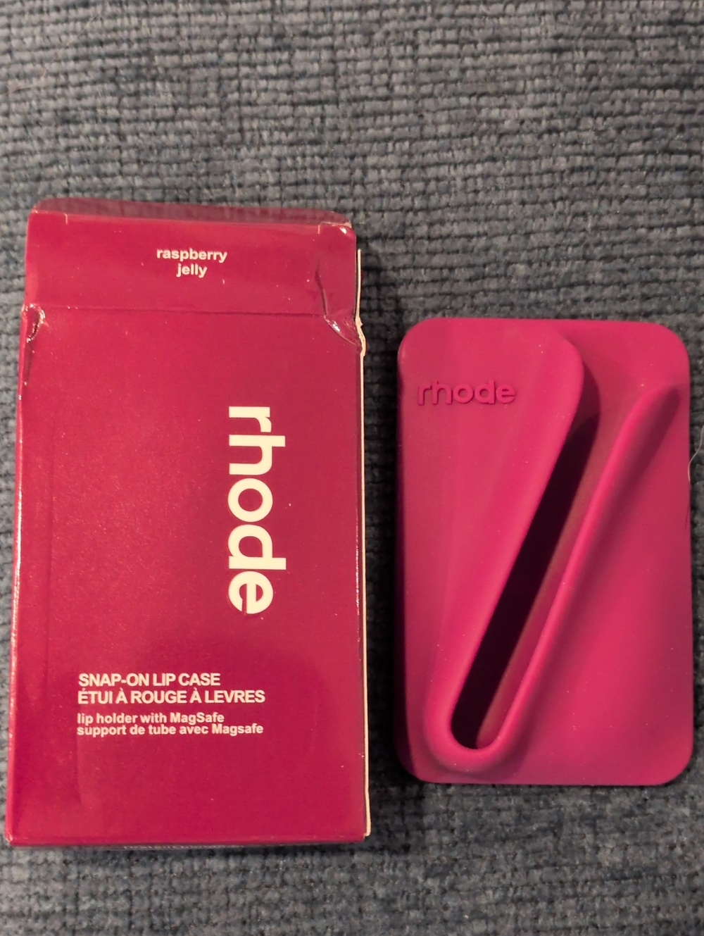 RHODE Raspberry Jelly Silicone Snap-On Lip Case